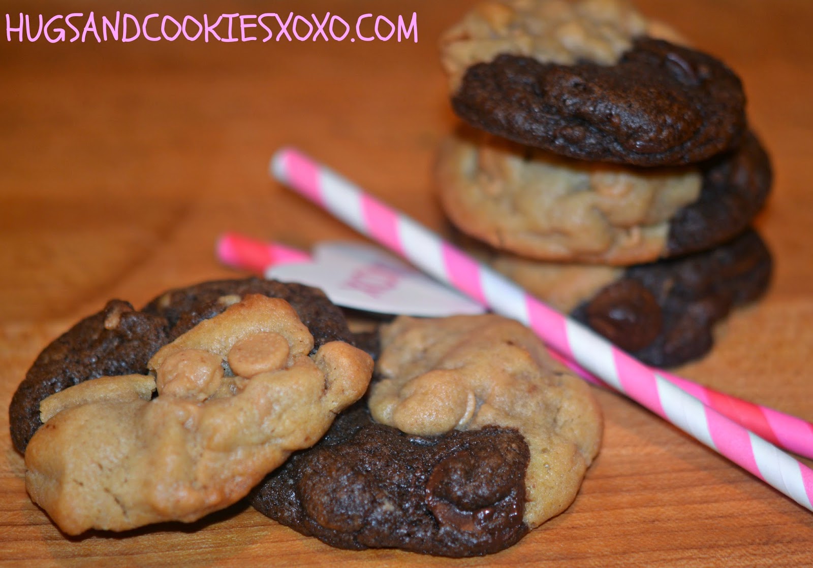 PEANUT BUTTER CHOCOLATE DUOS Hugs And Cookies XOXO