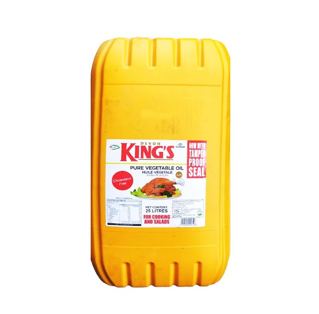 Kings Pure Vegetable Oil 25 Liters