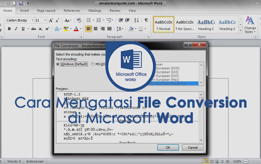 3 Cara Mengatasi File Conversion Microsoft Word Dengan Mudah Trik Tips Komputer Laptop 2021 3 Cara Mengatasi File Conversion Microsoft Word Dengan Mudah Trik Tips Komputer Laptop 2021