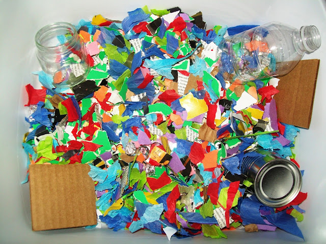 Recycling Sensory Bin