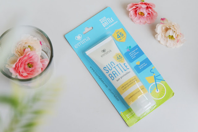 Emina Sun battle SPF 45 Review, Emina Sun Battle SPF 45, Emina Sun Battle Sunscreen, Sunscreen Emina, Sunscreen Lokal, Sunscreen lokal murah, Emina cosmetics