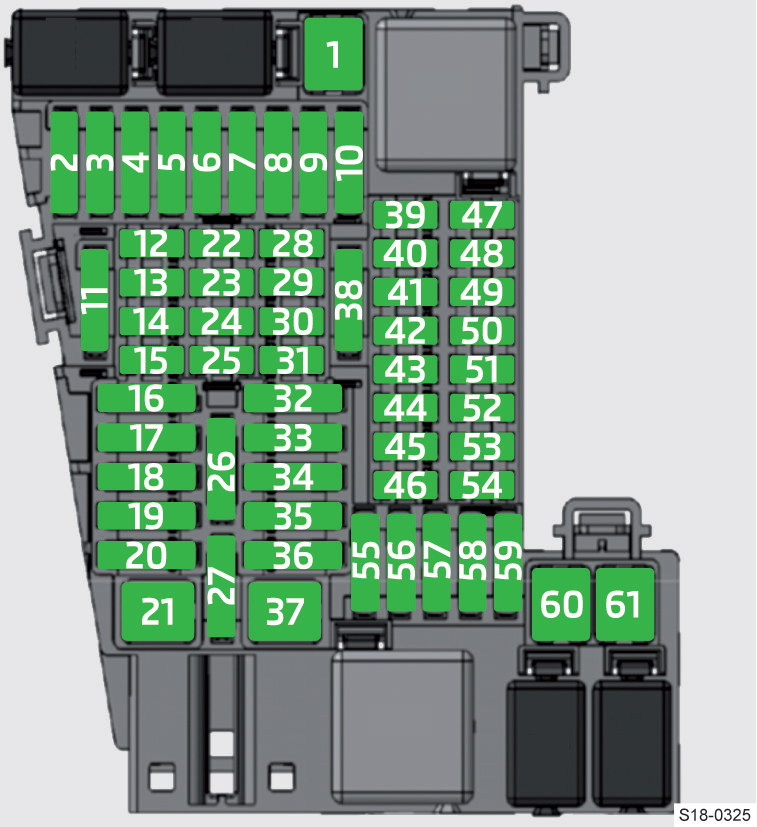 Fuse Box 2019 2021 Skoda Kamiq Fuse Box Diagram