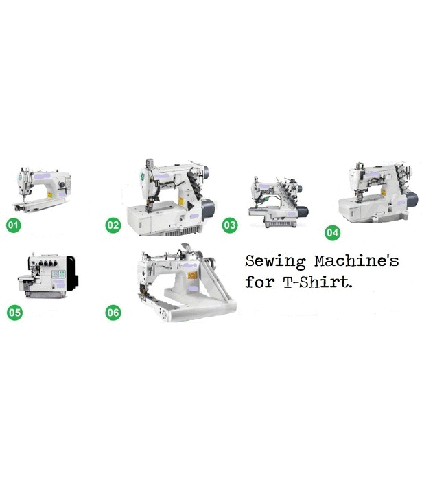 Sewing Machine Layout for TShirt Making Garments Factory