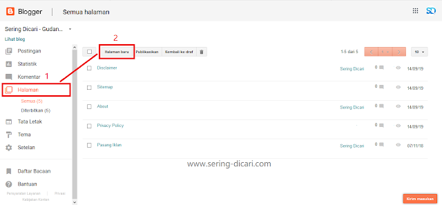 Cara Membuat Peta Situs Sitemap Daftar Isi di Blog Blogspot - Sering Dicari Cara Membuat Peta Situs Sitemap Daftar Isi di Blog Blogspot - Sering Dicari