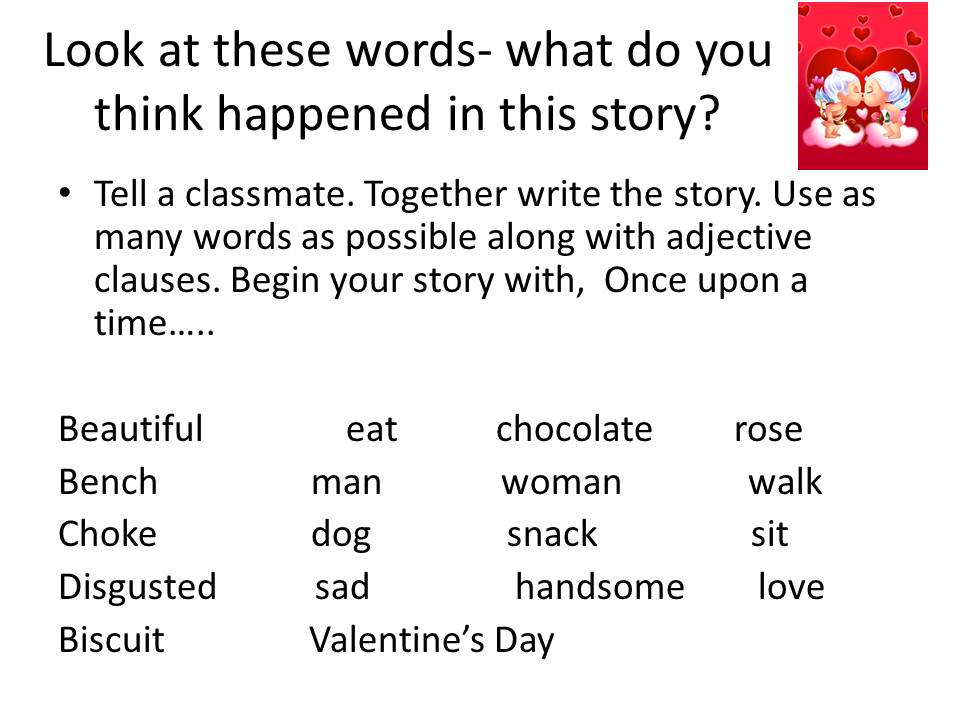 Valentine Adjective Worksheets