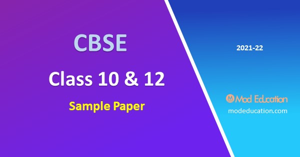 CBSE Class 10 Sample Paper 2021-22 CBSE Class 10 Sample Paper 2021-22 pdf Download