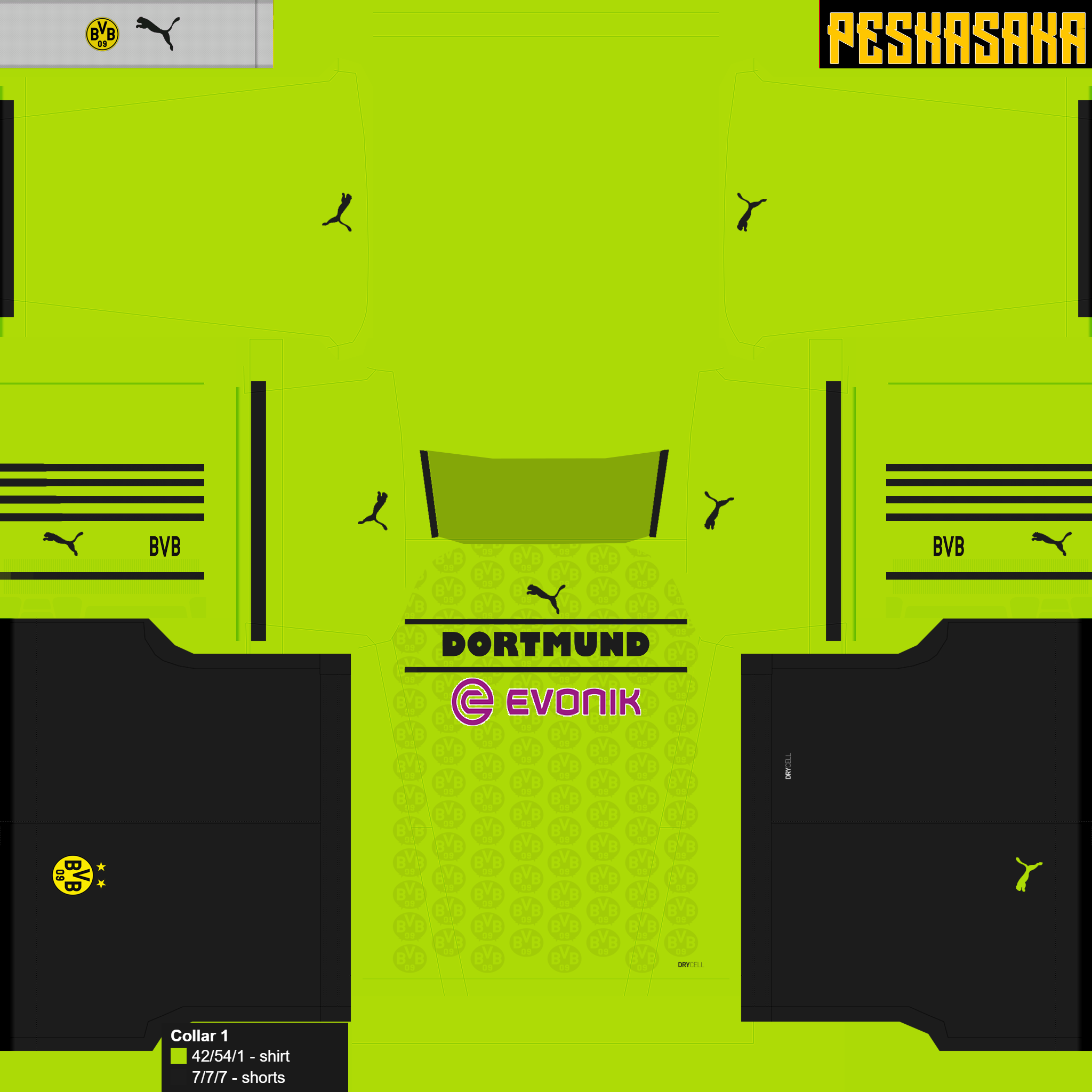 Kit Borussia Dortmund para Efootball PES 2021