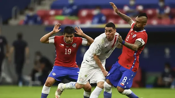 ملخص واهداف مباراة تشيلي وباراجواي (0-2) كوبا أمريكا