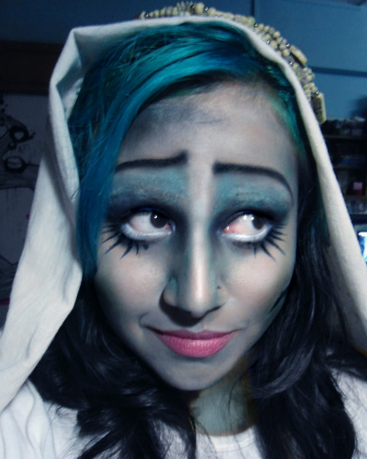 The Beauty and the Cheap Creative Makeup Challenge Day 3 Tim Burton "Good" Character Makeup Look