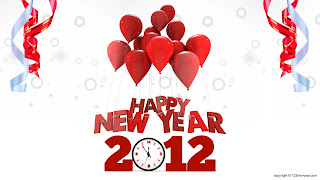 Free Download Happy New Year 2012 Baloons Wallpaper