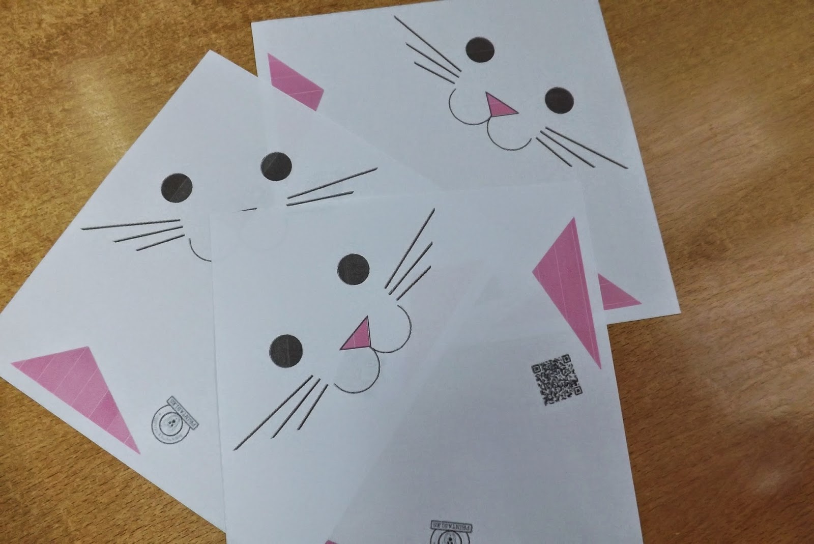 W naszym piórniku: Koty origami.