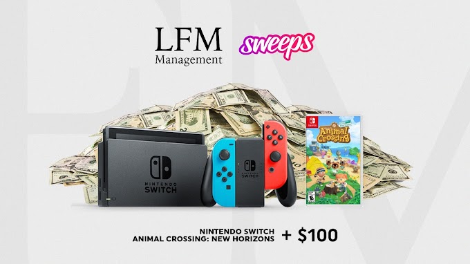 Sorteio Do Nintendo Switch + jogo Animal Crossing: New Horizons +  US $ 100 (R$550 Reais)