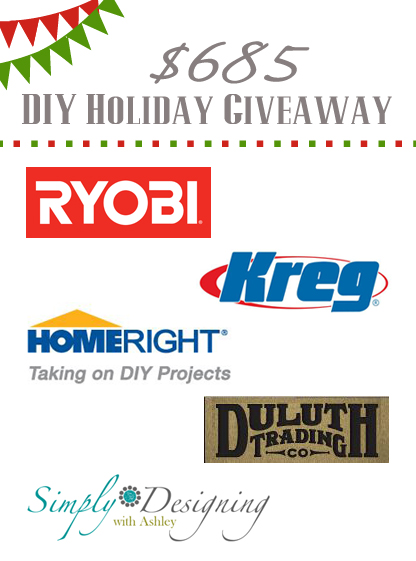 $685 Holiday Giveaway for the DIY-er | #giveaway #diy #christmas #holiday