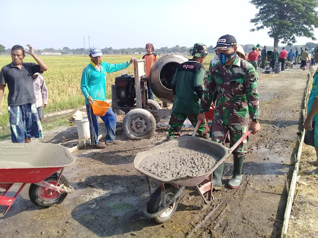 Semangat TNI Dan Rakyat Klaten Rampungkan Karya Bhakti Mandiri