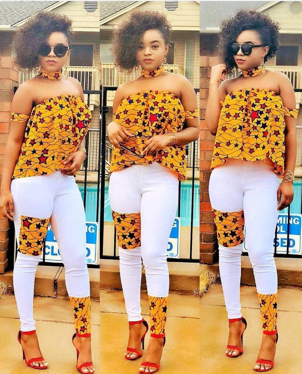 30 Latest Ankara and Jeans Combination Izzyaccess
