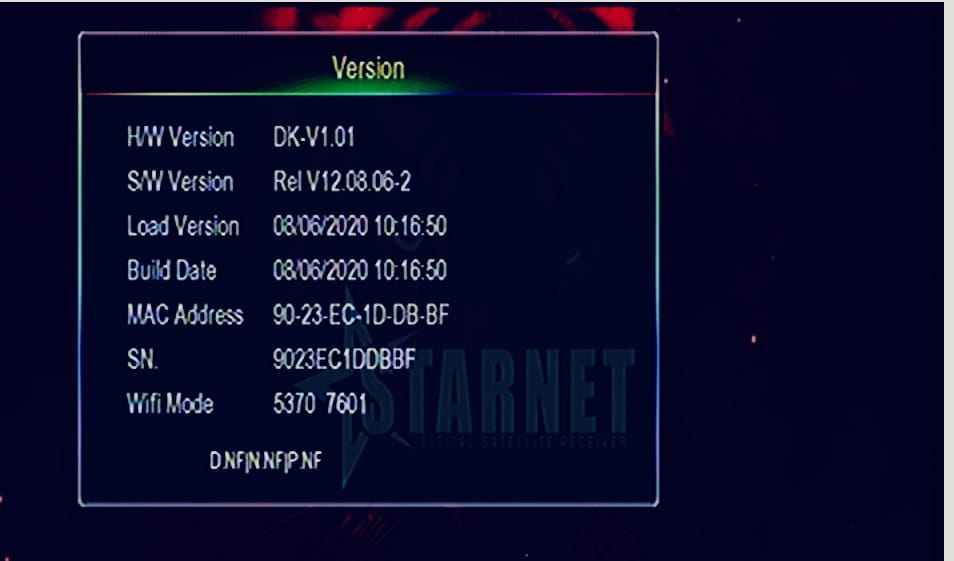 STARNET Q999 1507G-1506G NEW HD SATELLITE DISH RECEIVER SOFTWARE 2020 STARNET Q999 1507G-1506G NEW HD SATELLITE DISH RECEIVER SOFTWARE 2020