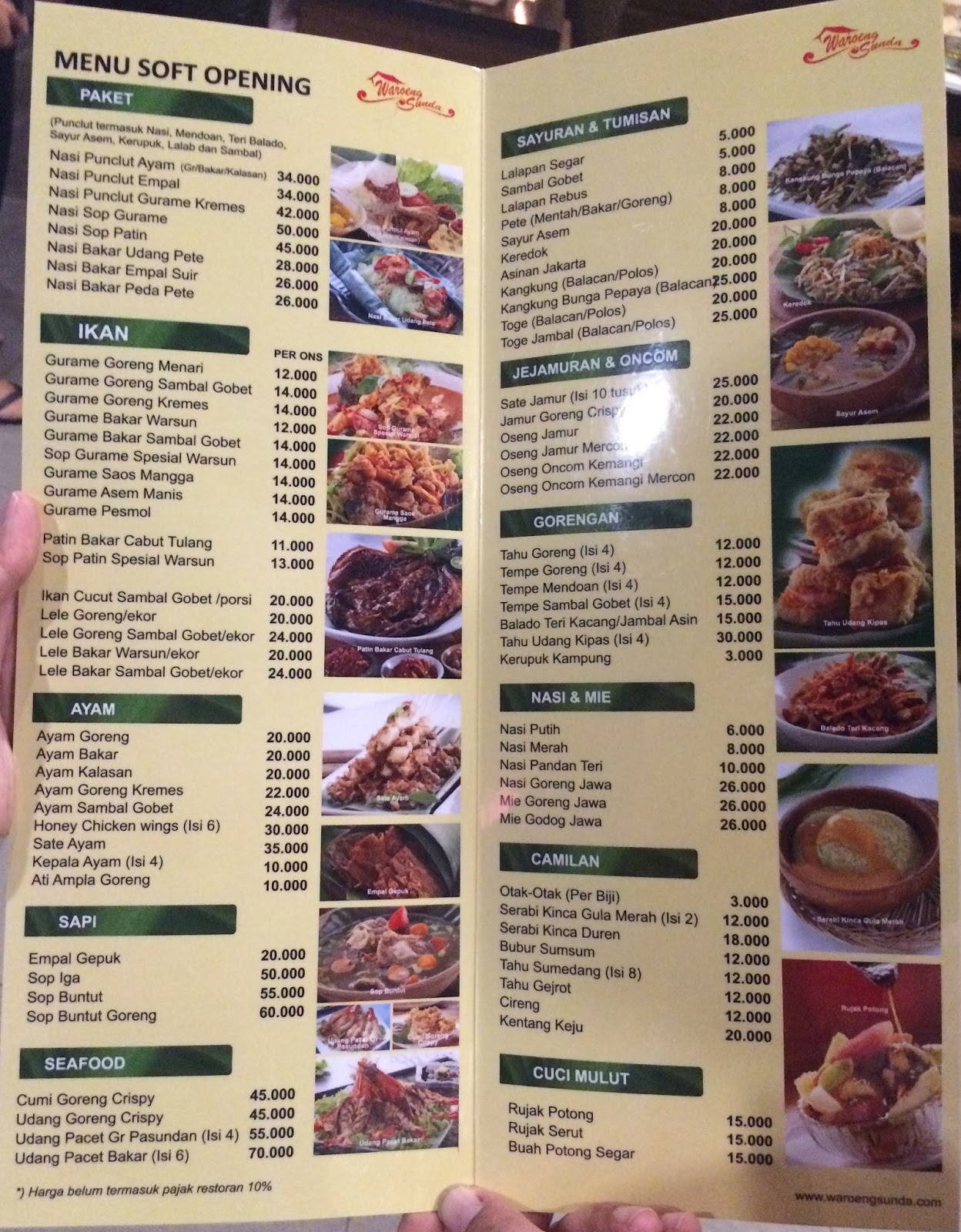 Inspirasikukeni Cabang Baru Waroeng Sunda Di Kebon Jeruk 