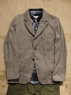 Engineered Garments Bedford Jacket in Grey Home Spun