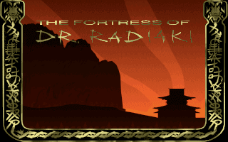 Fortress of Dr Radiaki título DOS