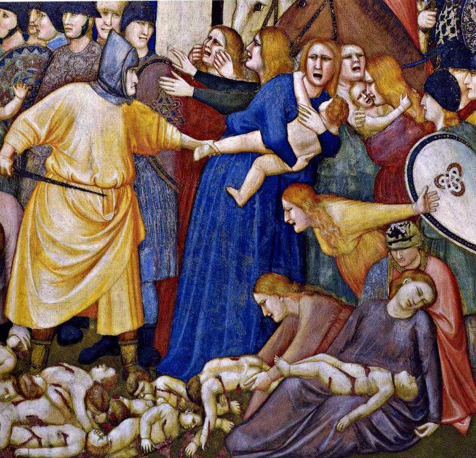 Фрески джотто в капелле скровеньи избиение младенцев. Джотто. Проторенессанс джотто ди бондоне. Джотто избиение младенцев. Фра беато крещение.