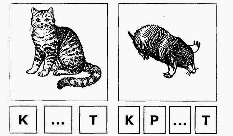 Вставь пропущенные буквы для дошкольников в картинках
