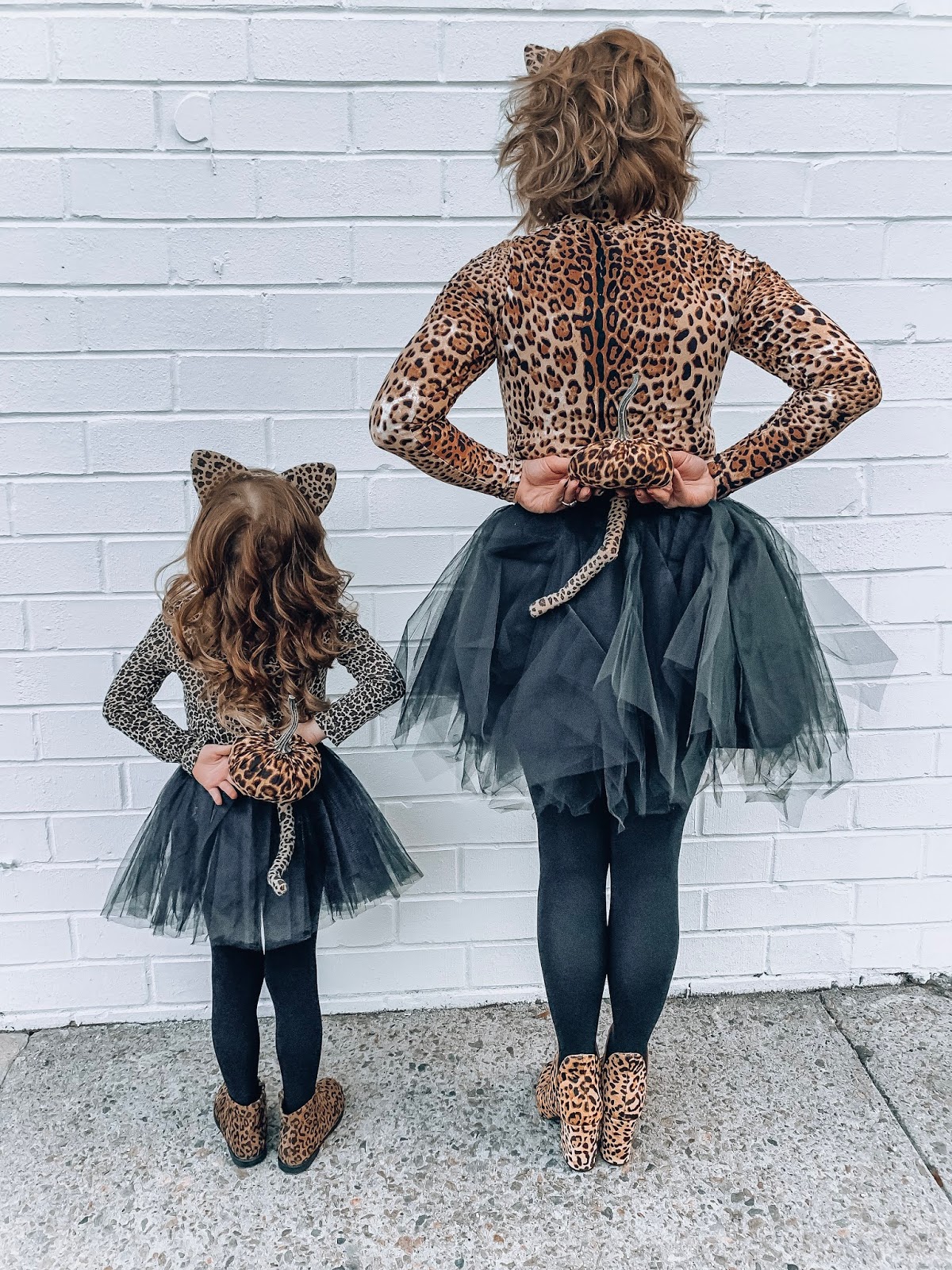 Something Delightful Mommy & Me Halloween Costume Ideas DIY Leopard