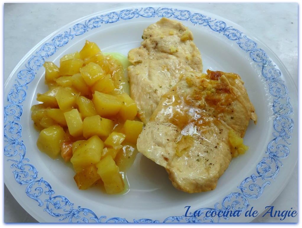 La cocina de Angie FILETES DE POLLO CON SALSA DE CEBOLLA (Olla GM)