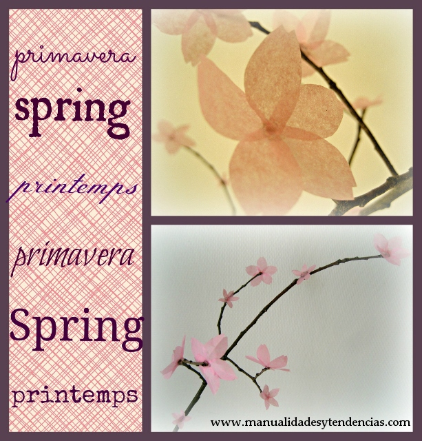 DIY Rama de flor de cerezo / Cherry blossom branch / tutoriel Branche de fleur de cerisier