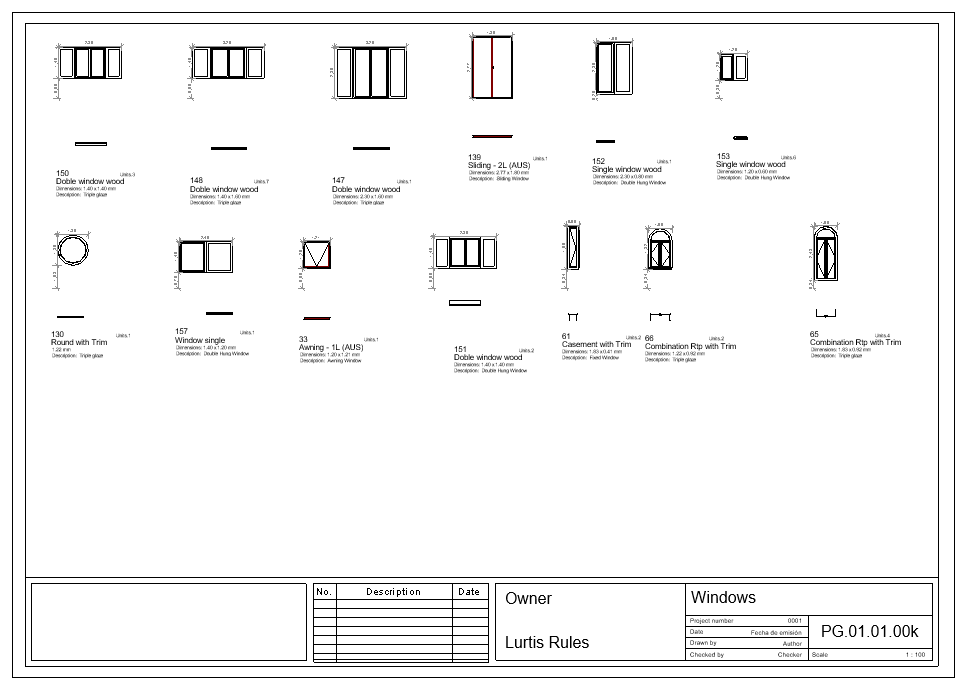 Revit AddOns L4R Door and Window Schedules