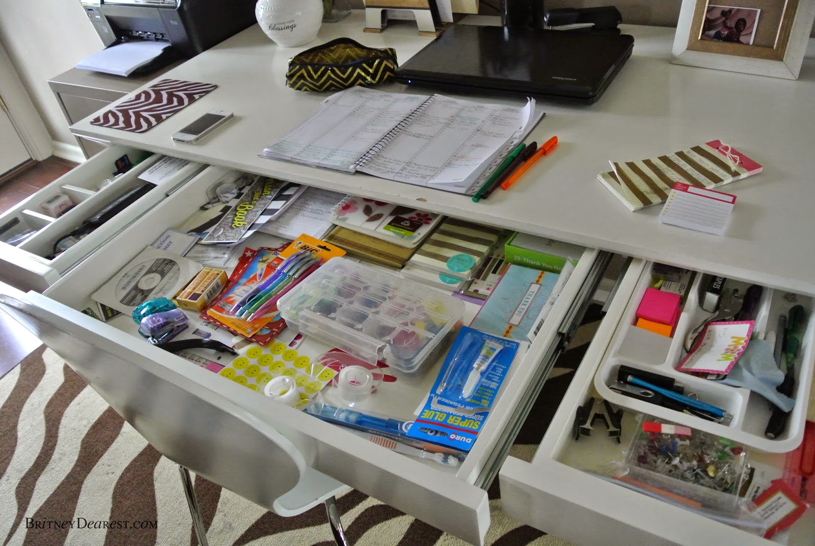 Britney Dearest My Filing and Desk Organization {plus a little