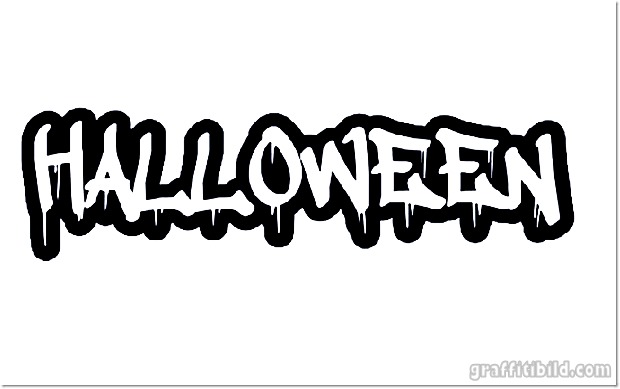 Halloween graffiti letters, halloween graffiti schrift, graffiti fonts