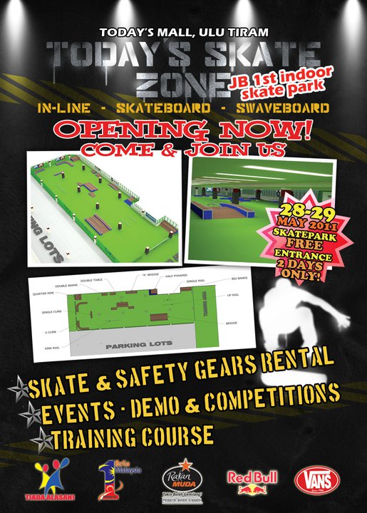 MyPapan Skateboarding Today's Skate Zone, Johor Bahru, Johor, Malaysia