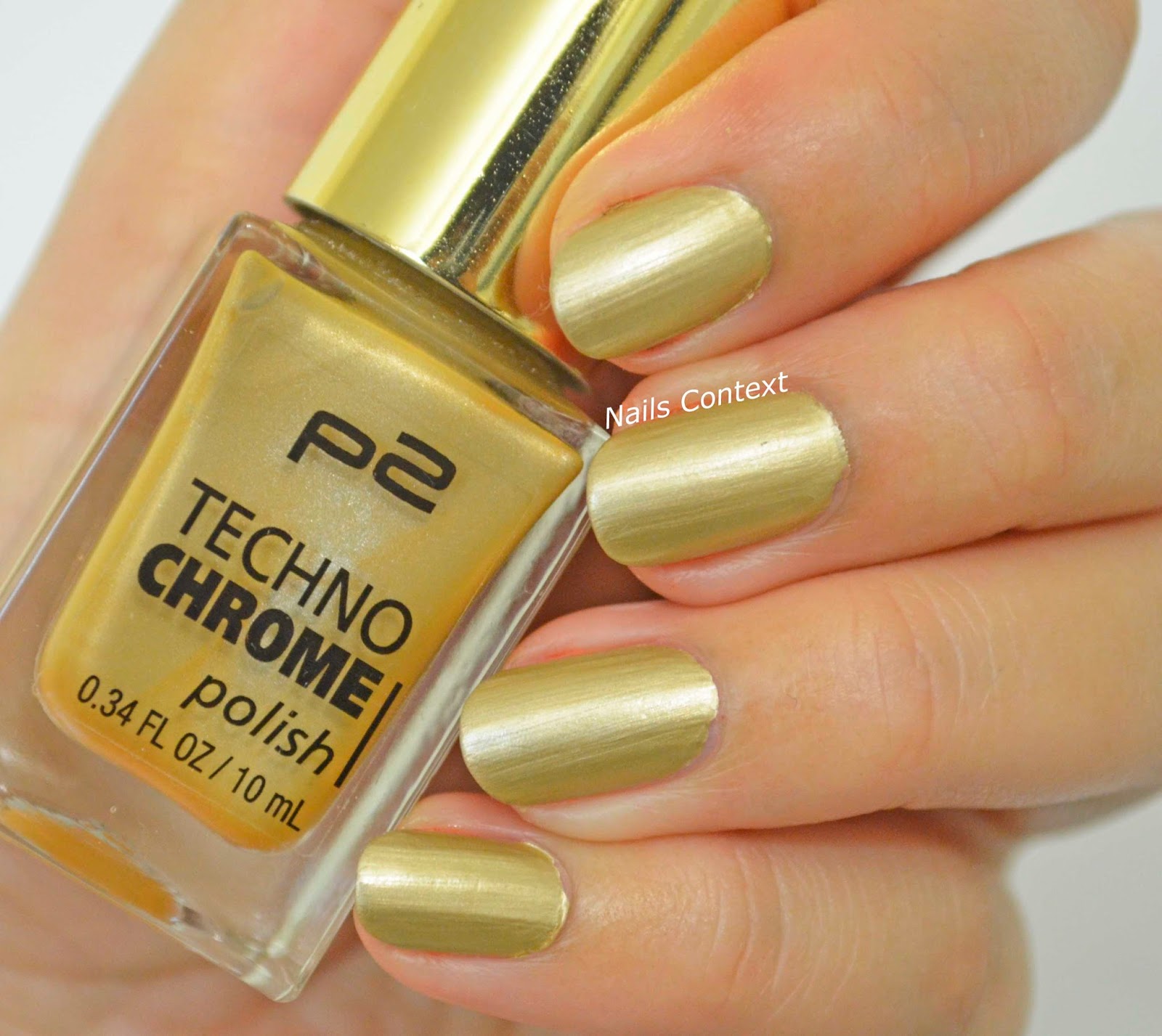 Nails Context P2 Techno Chrome 090 Golden Edge
