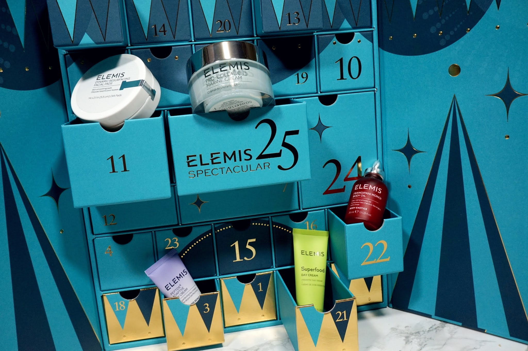  Review Elemis 25 Days of Spectacular Skin Advent Calendar PRETTY