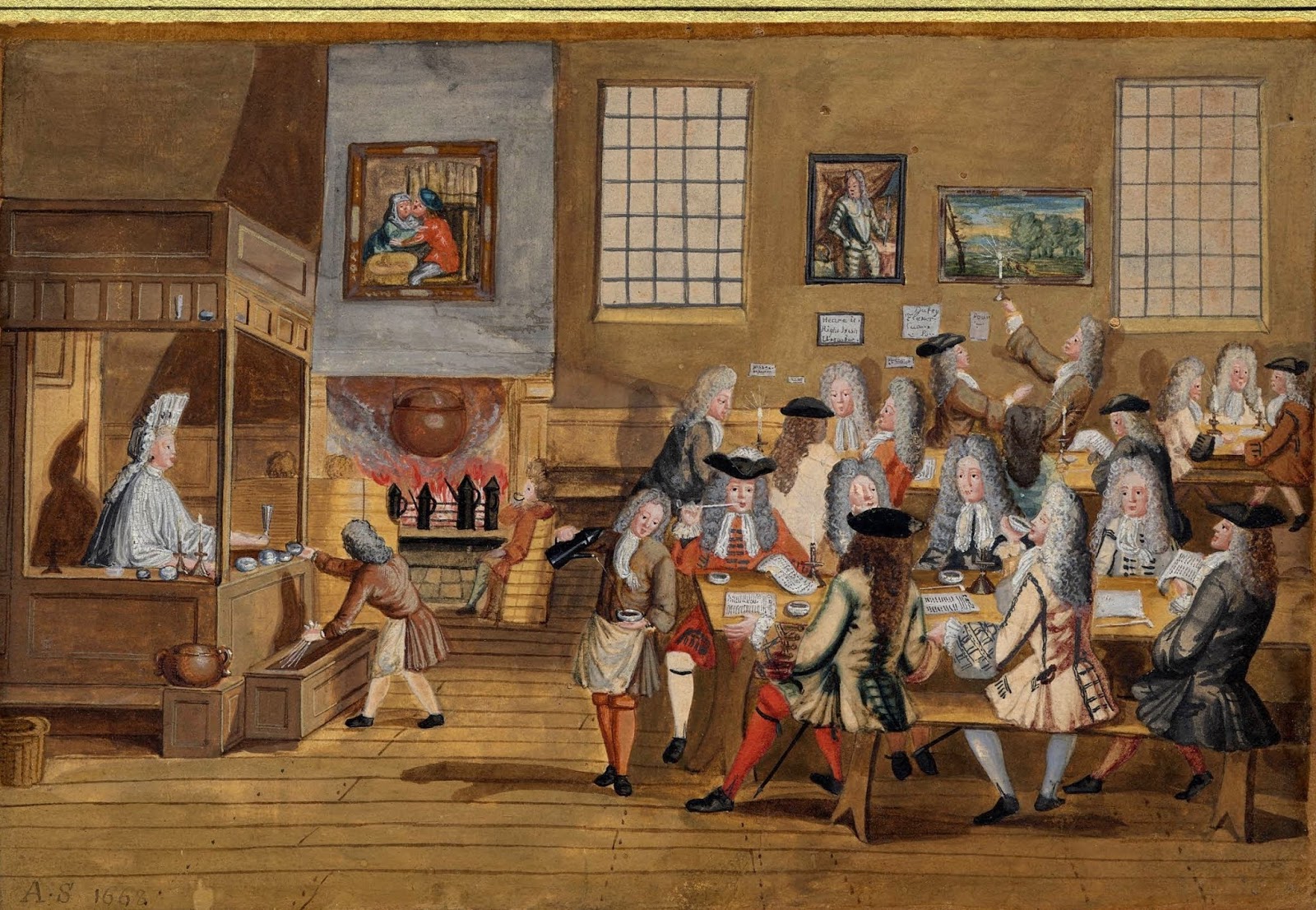 ART and ARCHITECTURE, mainly History of coffee houses in England