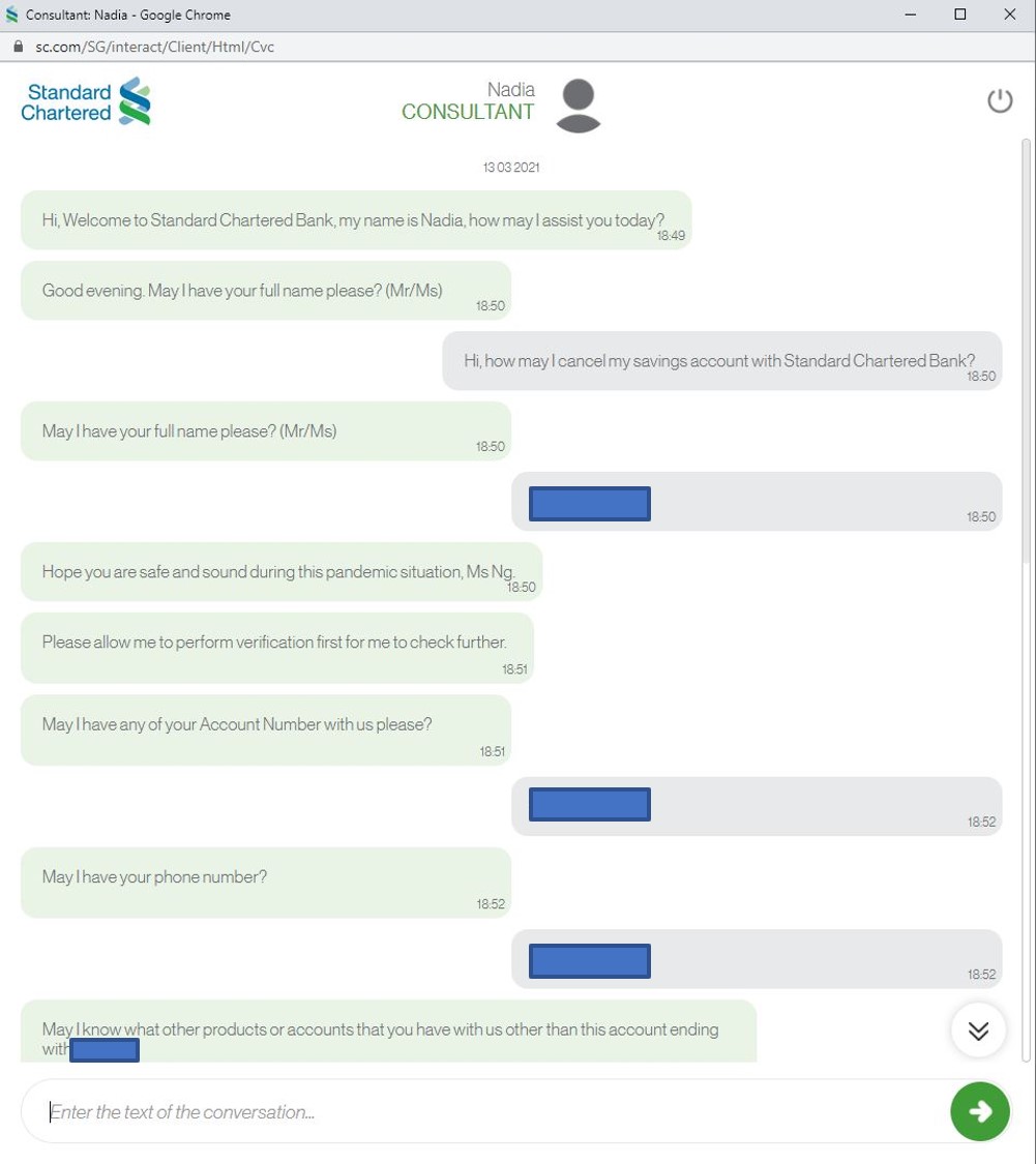 Closing my Standard Chartered JumpStart Account Investment Stab