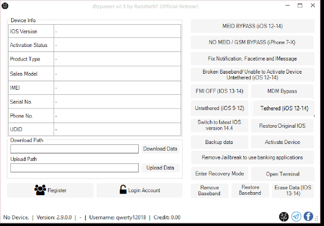 IBypasser v 2.9 iCloud Bypass Tool 