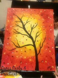 paintings fall painting easy canvas autumn tree party paint cool fun night leaves ways thing represent simple pumpkin realistic looks
