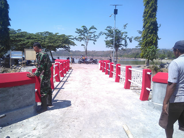 Dandim Klaten Berharap Warga Merawat Jembatan Yang Dibangun melalui TMMD 