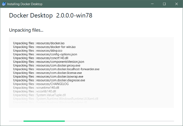 Docker Desktop op Windows