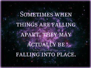 Sometimes things fall apart, but...
