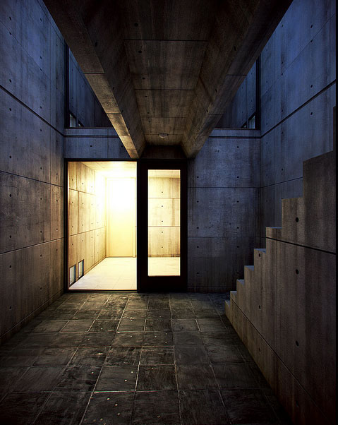 Casa Azuma de Tadao Ando. Osaka. Arquitectura