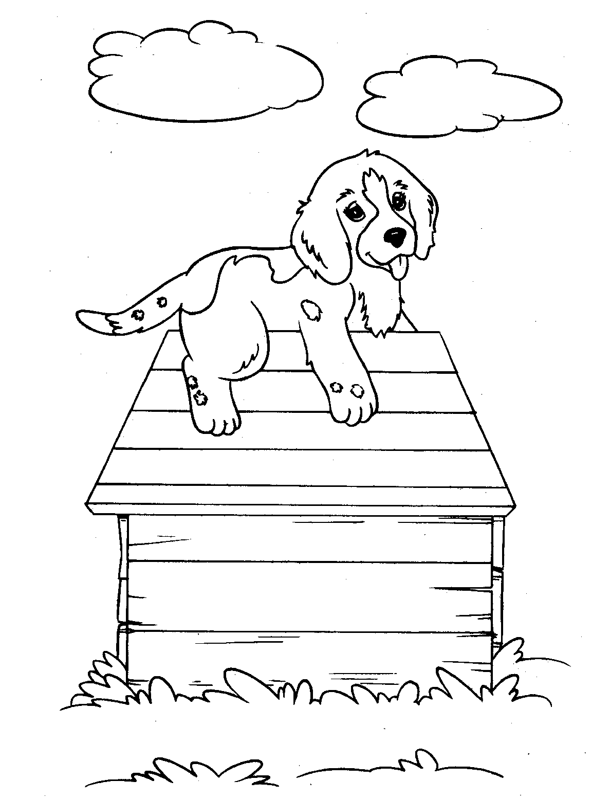 Desenho de Cachorros para colorir