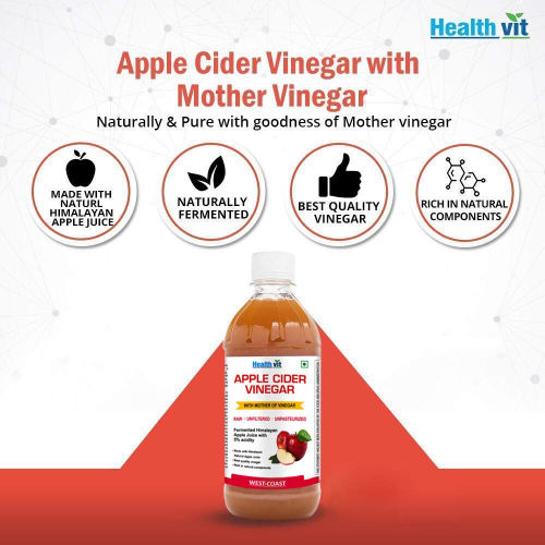 HealthVit Apple Cider Vinegar with Mother Vinegar