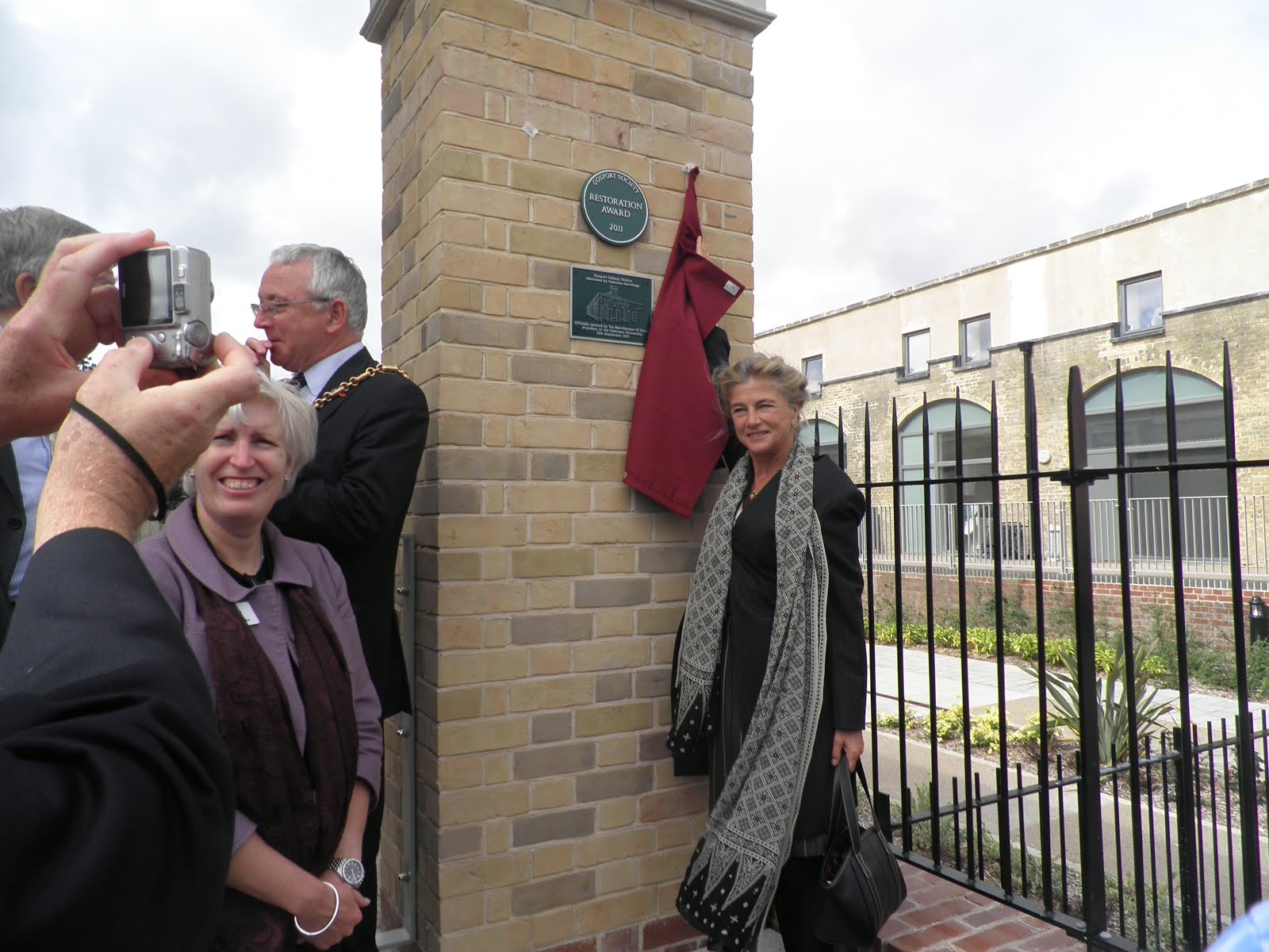 Lady Antonia opening the refurbished station