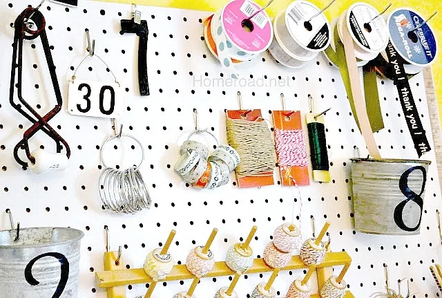 Pegboard Craft Organization