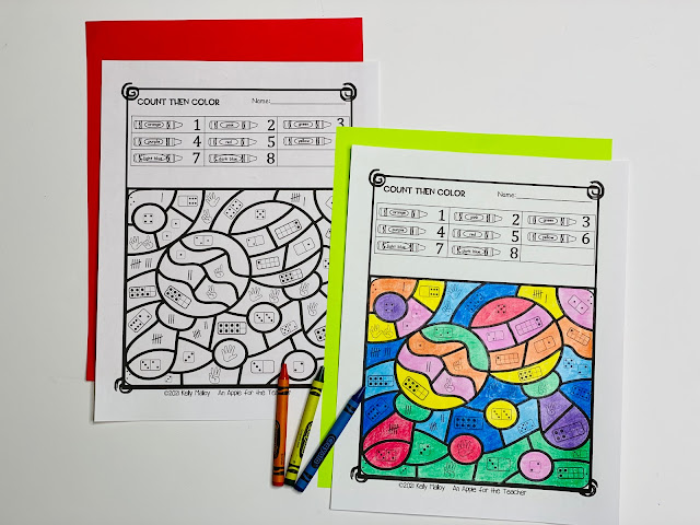 Cinco De Mayo Subitizing Color By Number Worksheets