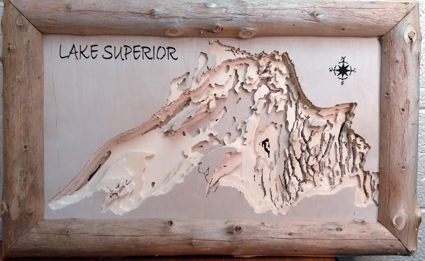 Map of the Week: Superior Wooden Bathymetry