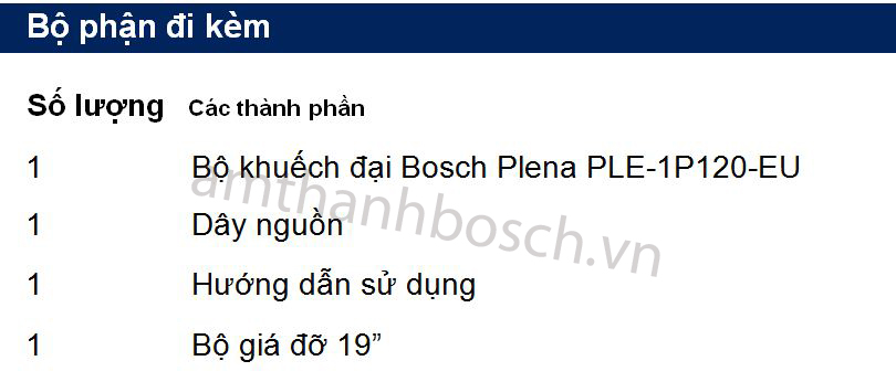 Bộ khuếch đại Bosch Plena PLE‑1P120‑EU
