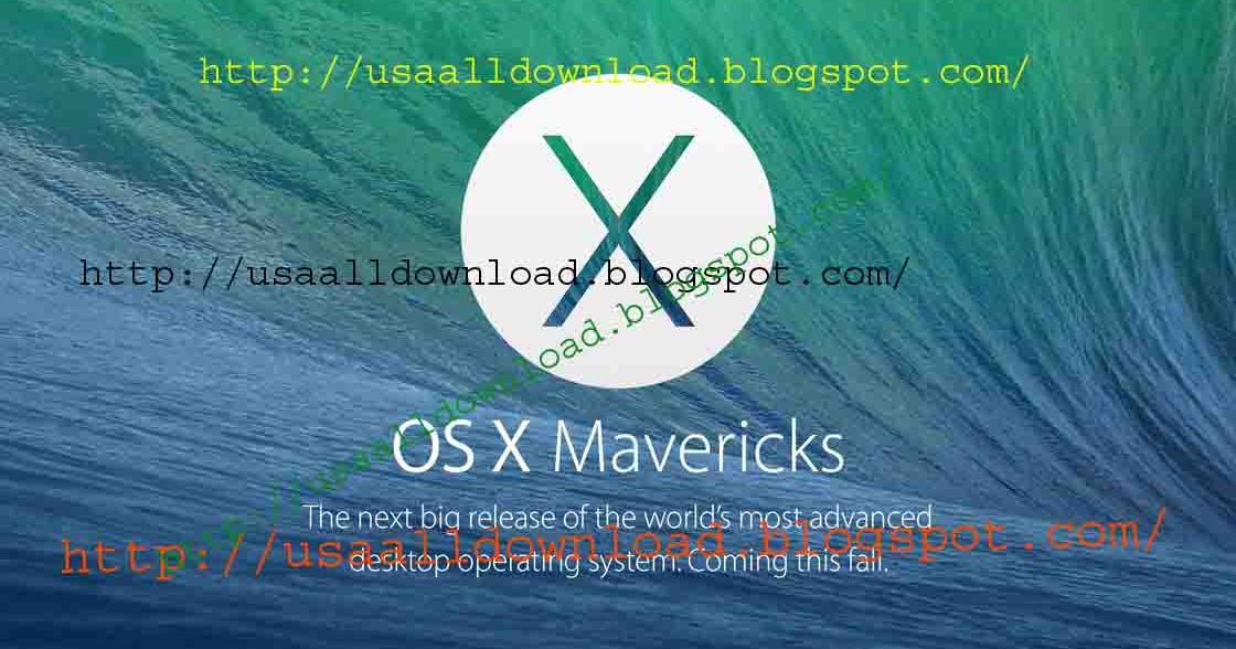 mac os x mavericks download iso full install